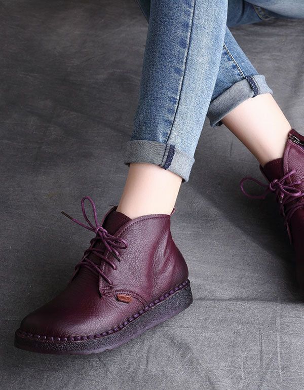 Bottes Rétro Confortables Faites À La Main | Chaussures Cadeaux | 35-42