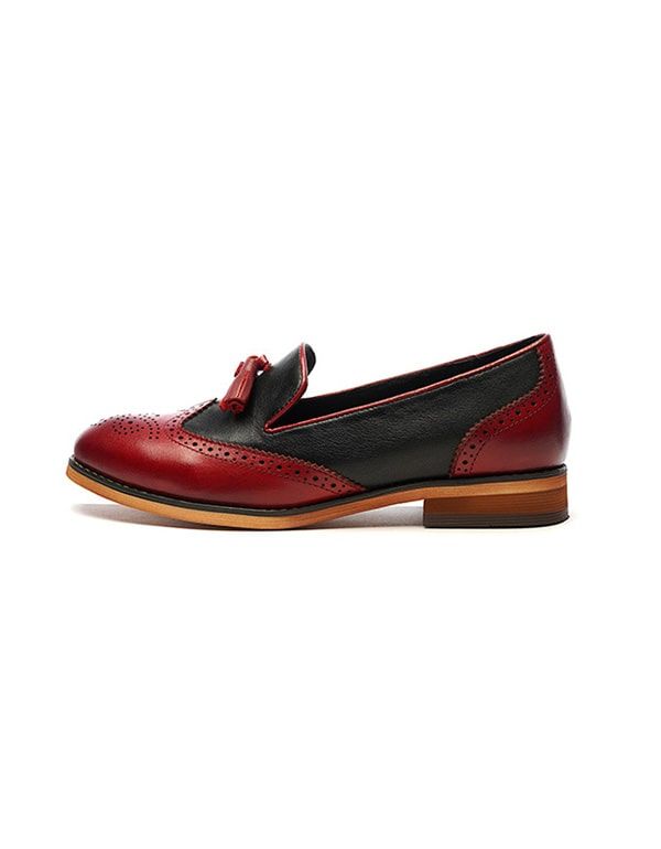 Chaussures Oxford Vintage De Couleur Assortie Pour Femme 2022