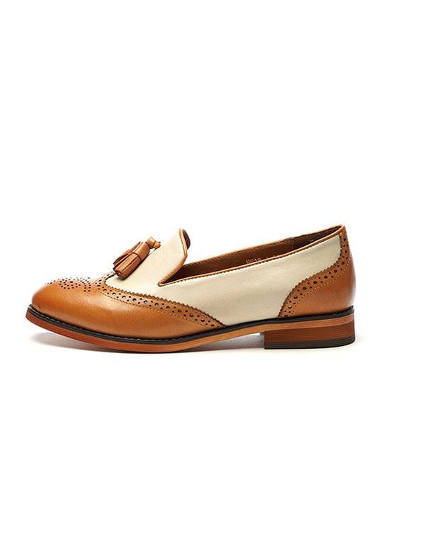 Chaussures Oxford Vintage De Couleur Assortie Pour Femme 2022